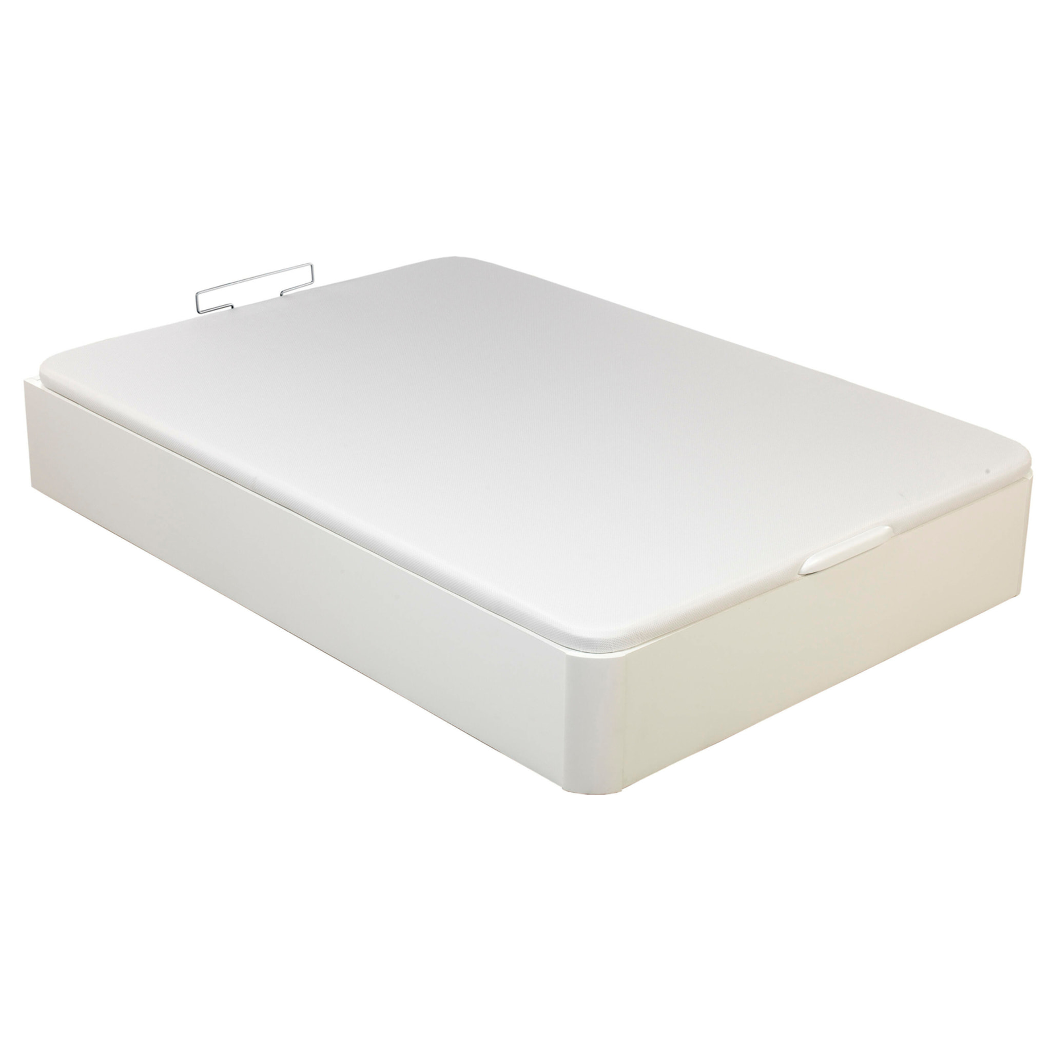 Canapé Abatible 32CM | ENVÍO, MONTAJE Y RECOGIDA ANTIGUO INCLUIDO | Madera | Blanco | Gran capacidad | Tapa 3D | WHAT THE SLEEP