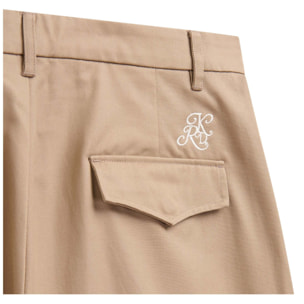 Kappa - Pantalones Hombre Beige - Robe Giovani Brizzu