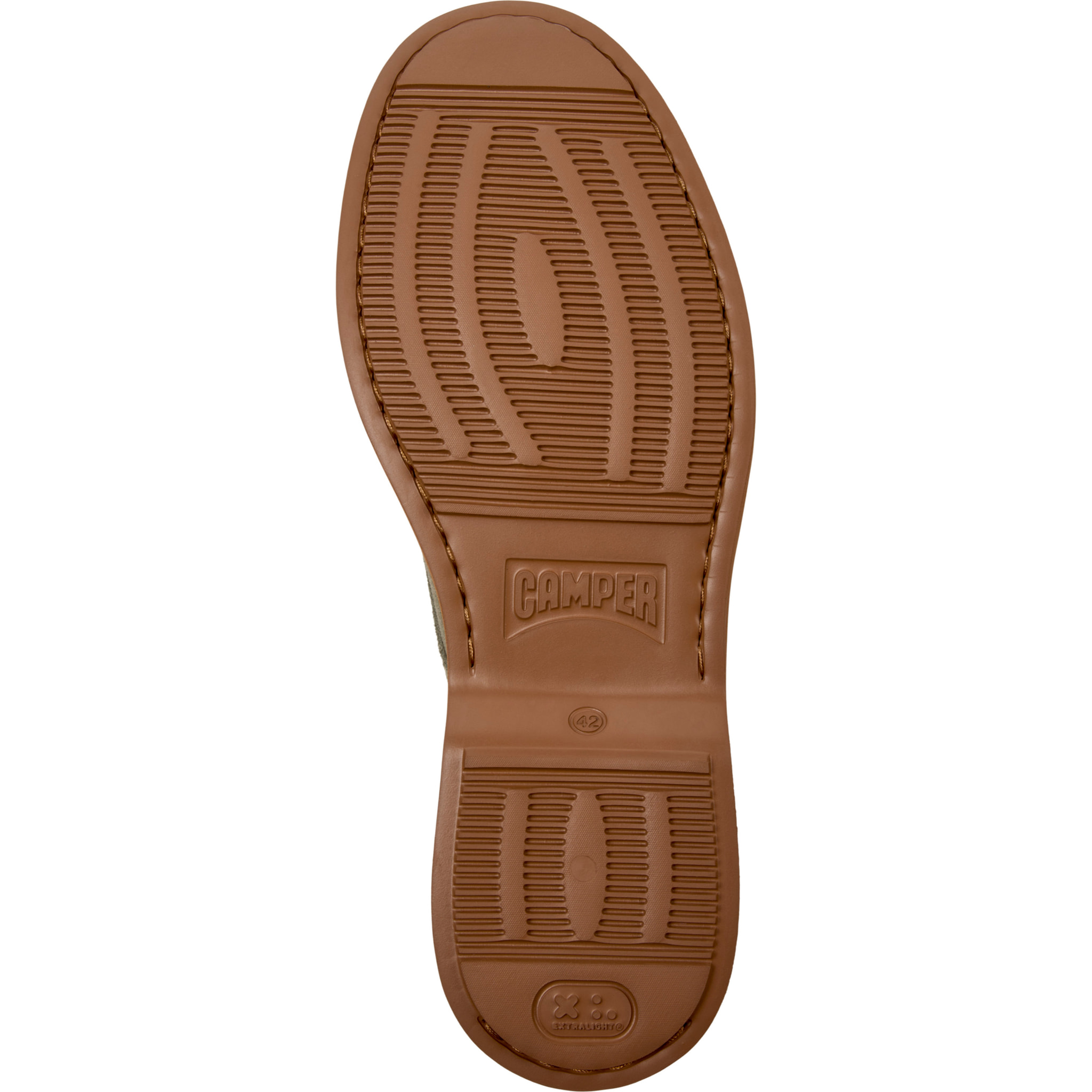 Zapatos de cordones - CAMPER Norman - Verde - Piel de ante