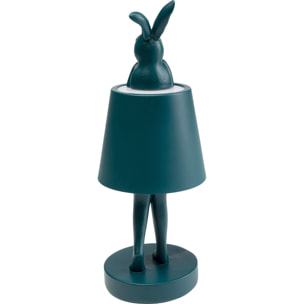 Lampe Animal lapin LED 29cm bleue Kare Design