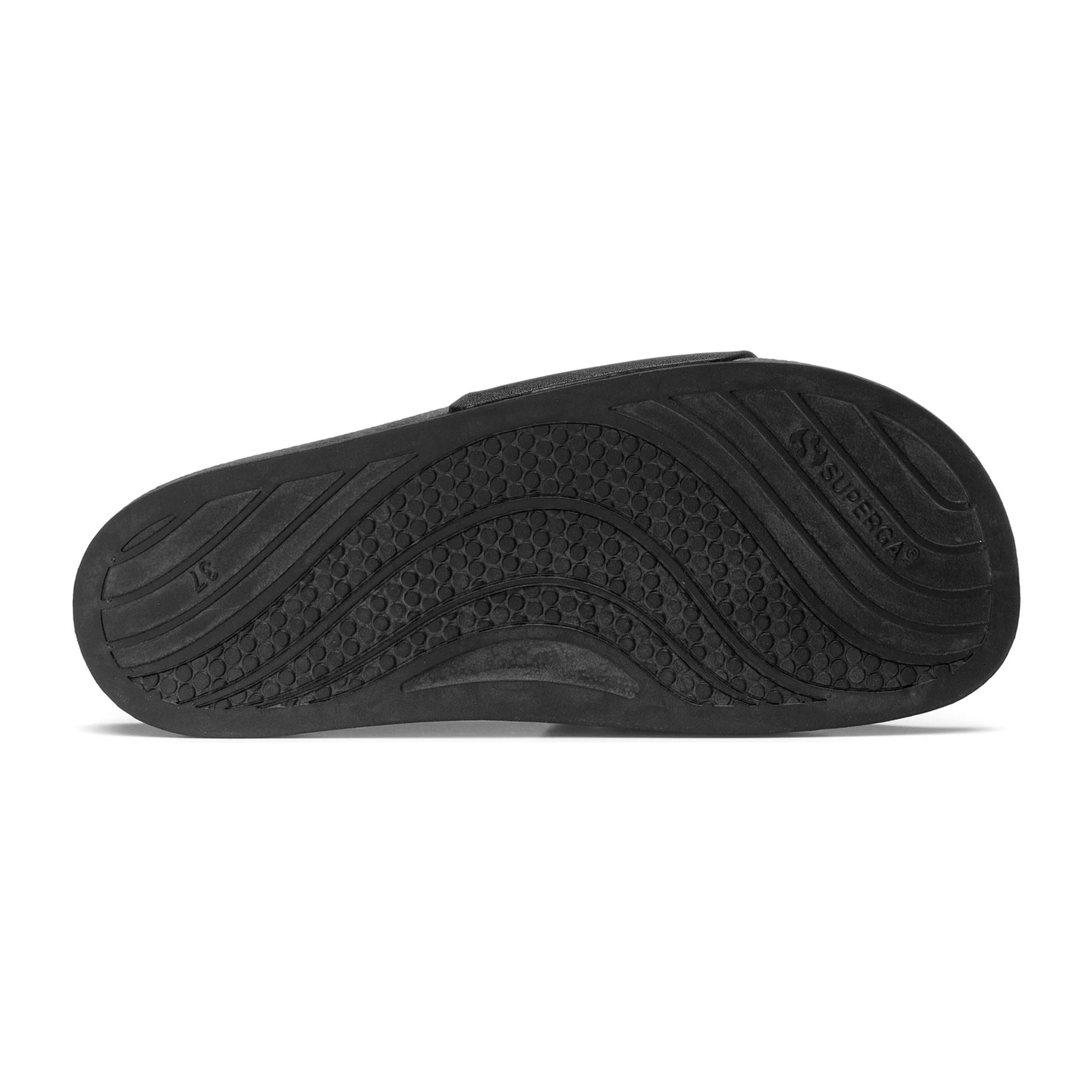 Slippers Superga Uomo Donna Nero 1908 Slides Clear Identity