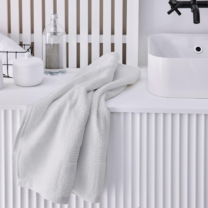 Drap de bain uni ESSENTIAL blanc