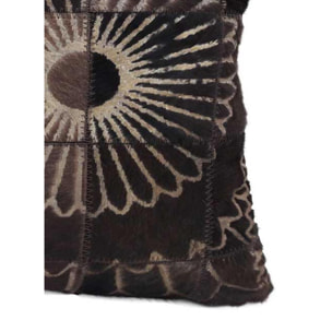 Coussin GOTU en cuir assemblé et cousu à la main