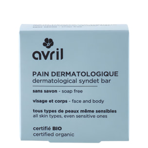 Pain Dermatologique Certifié bio - Pain Dermatologique 68g - Certifié Bio