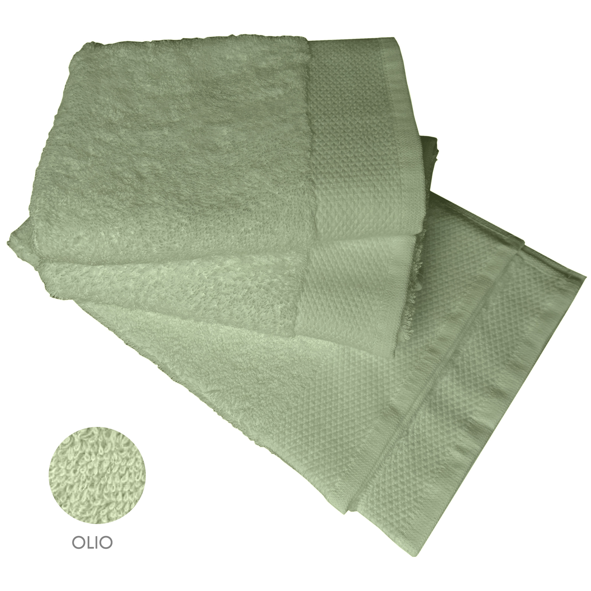 Set asciugamano ospite 3 pezzi olio