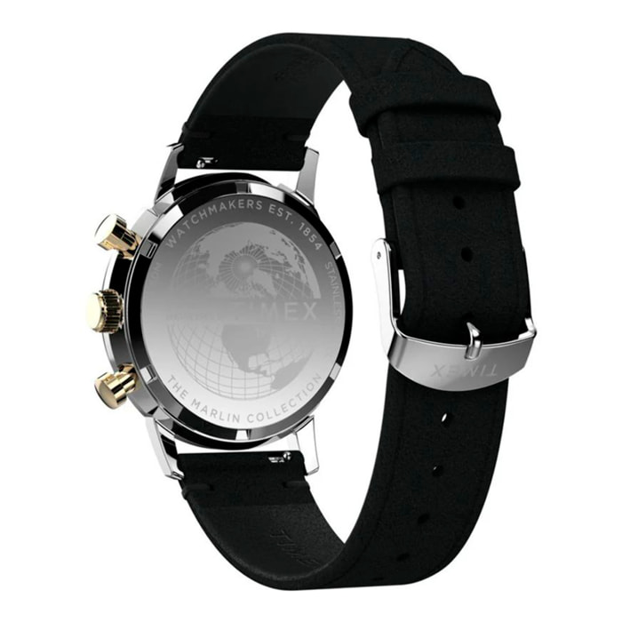 Reloj Timex TW2W60300A Hombre Analogico Cuarzo con Correa de Cuero