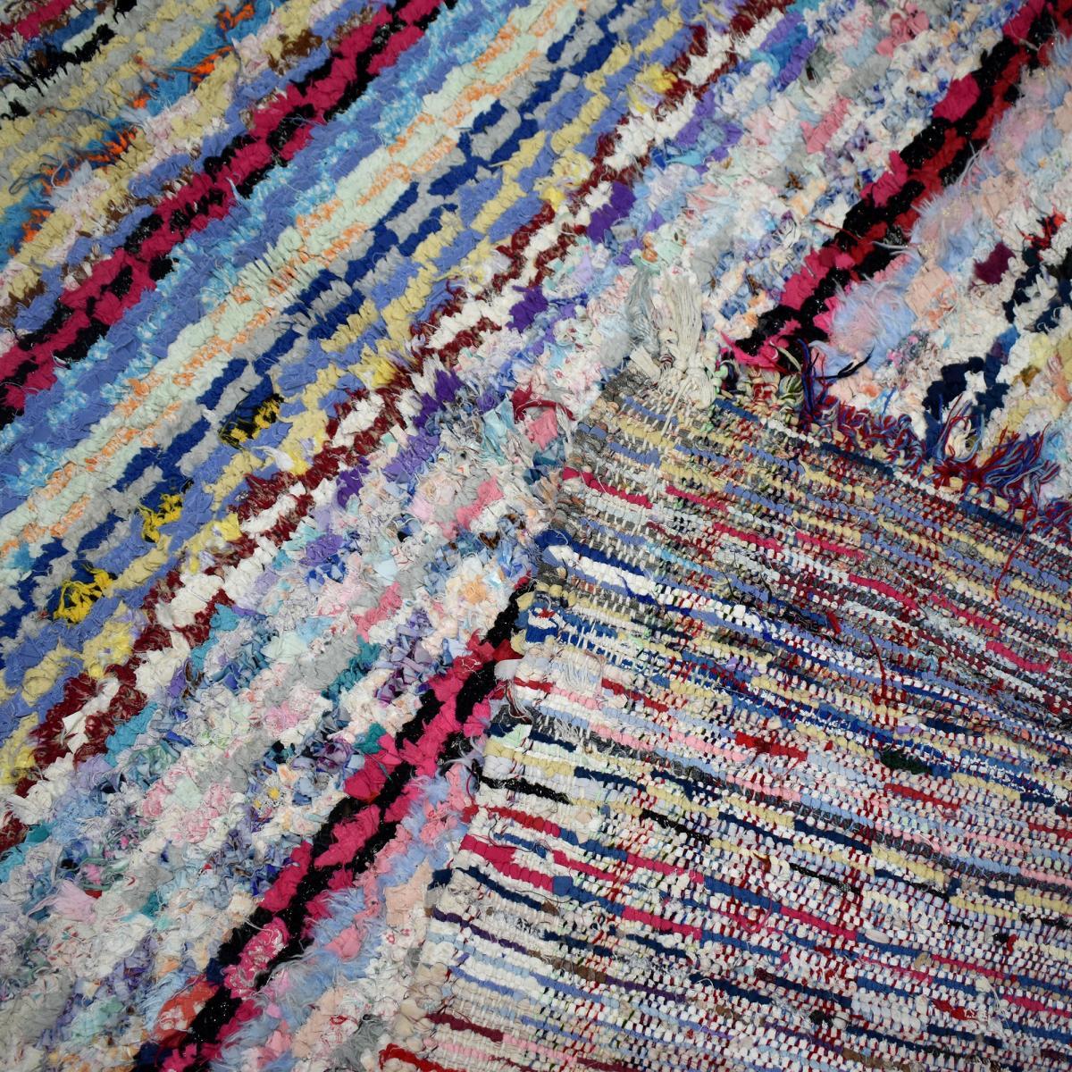 Authentique tapis Berbère Becharouite, entièrement noué main au Maroc