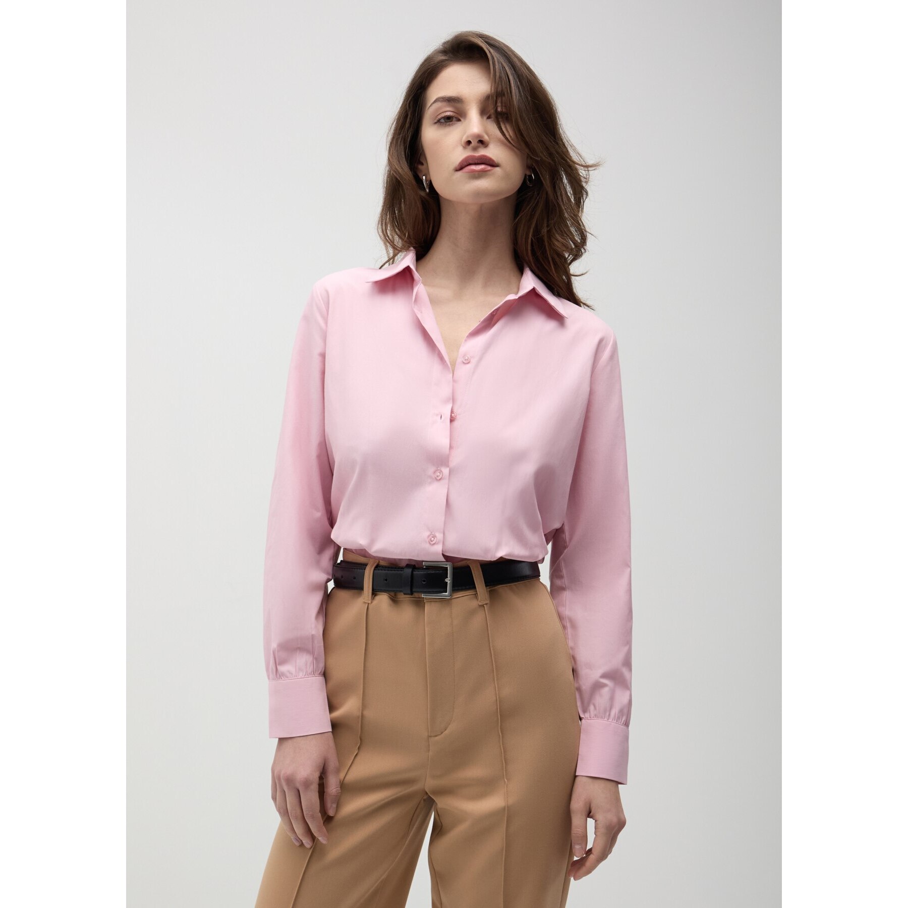 Camicia cropped con pinces