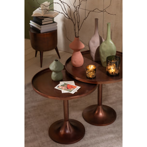 J-Line vase Champignon - porcelaine - mix - small - 3 pièces - 16 cm de hauteur