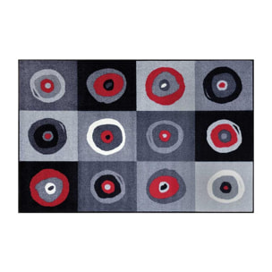 Tapis salon et chambre tissé motif rond FARE