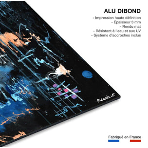 Tableau abstrait la nuit des étoiles Tableau alu Dibond