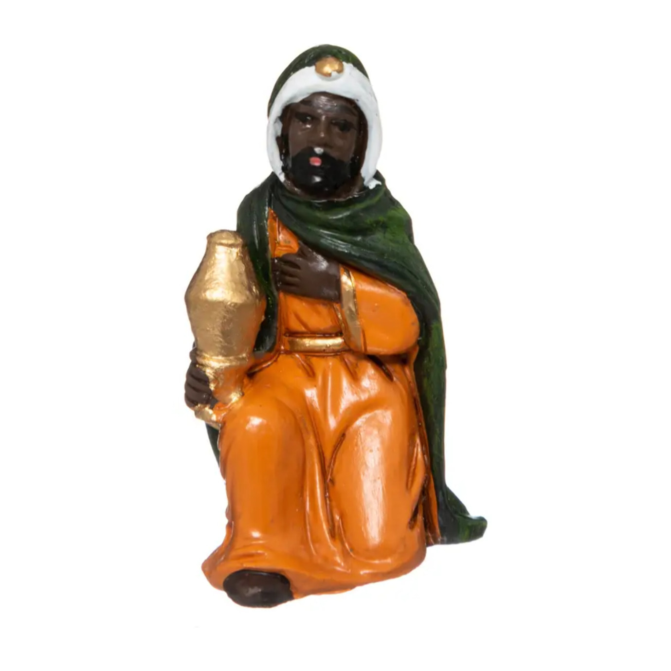 Lot de 11 santons H.7,5cm résine