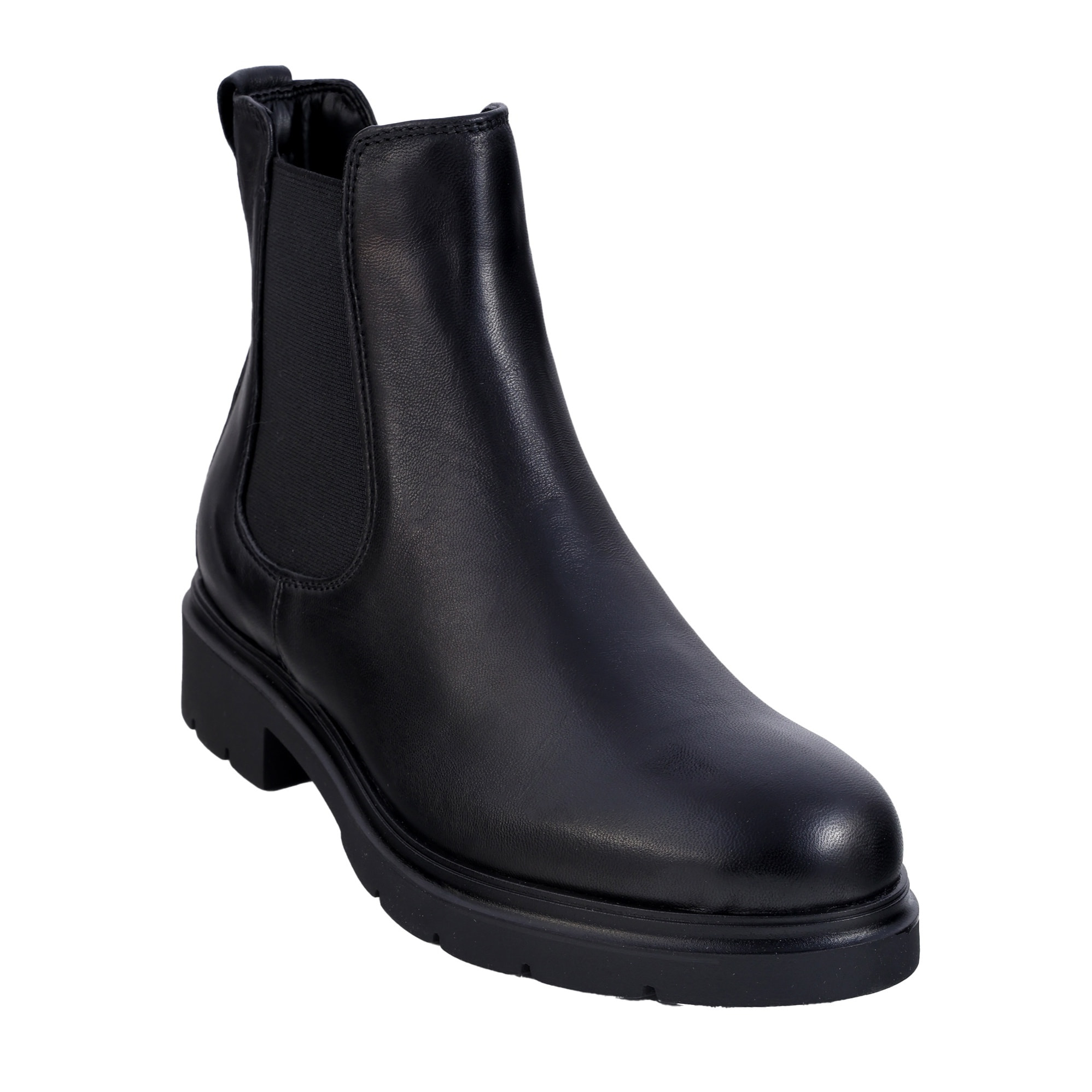 Stivaletti in pelle di vitello con fasce elastiche