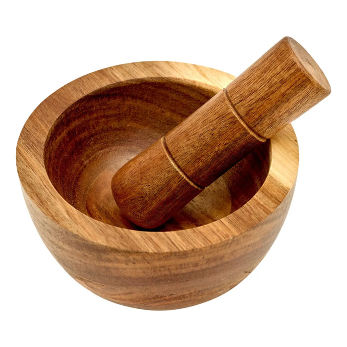 Mortier et pilon Acacia D.12cm bois