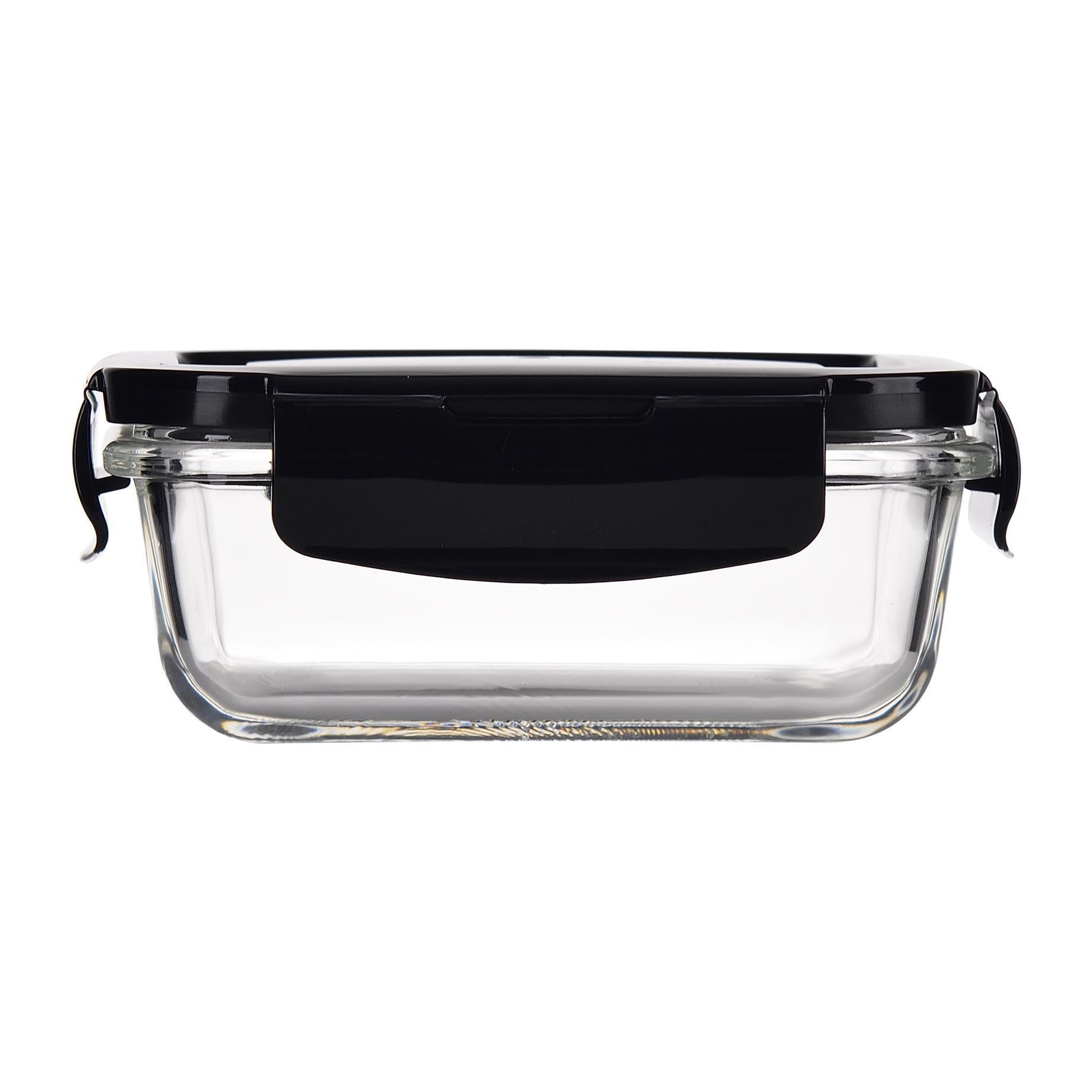 Recipiente Hermético en Borosilicato de 330ml con tapa negra Copper Bergner