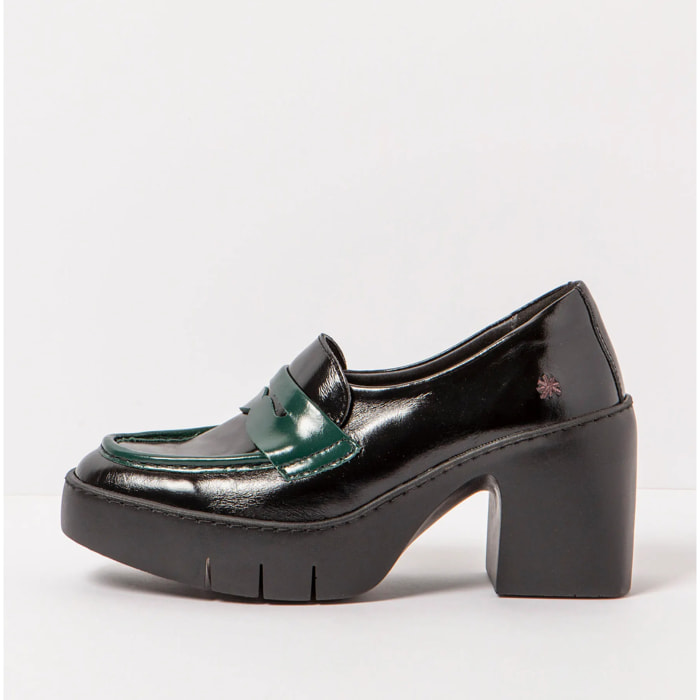 Zapatos con tacón 1654 NAPPA SHINNY BLACK-JUNGLE/SOFIA color Black-jungle