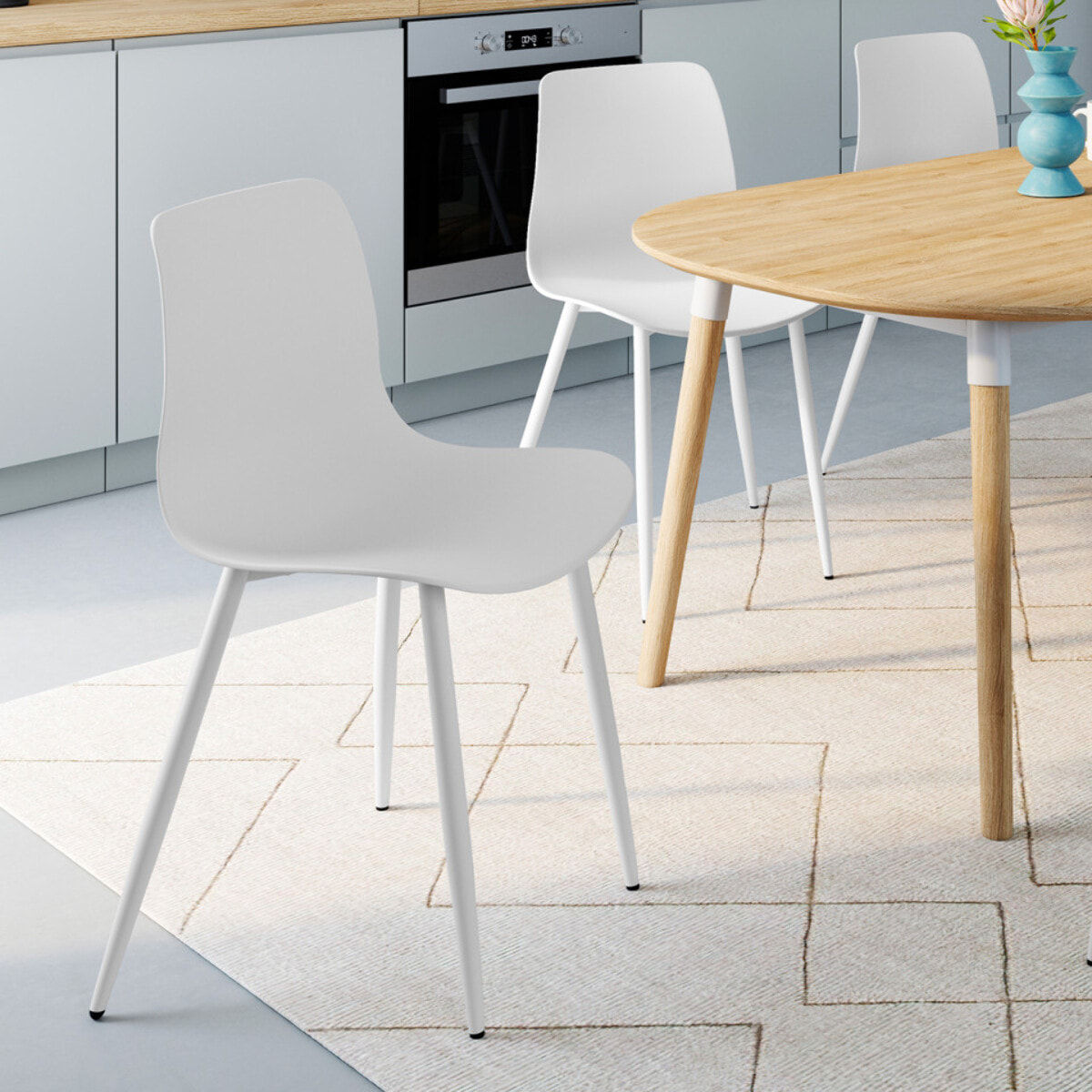 Chaises Nala blanches - lot de 6