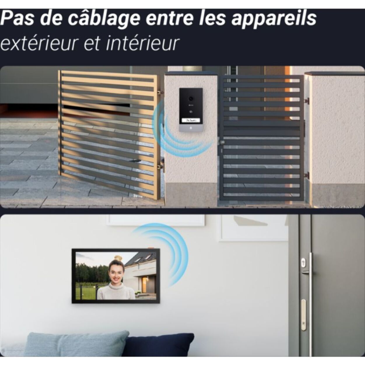 Sonnette connectée EZVIZ EP7-2K/Connecté ss fil+ panneau solaire