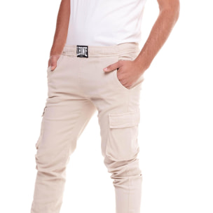 Pantaloni cargo con polsino elastico da uomo Minimal