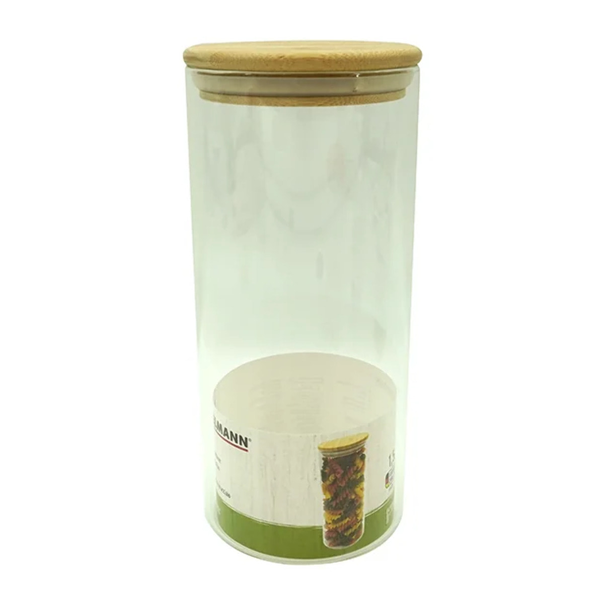 Boîte de conservation en verre avec couvercle en Bambou Fackelmann Nature