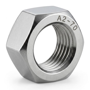 Écrous hexagonaux Inox A2 DIN 934 - Ø 6 mm - BTE 200 - ACTON - 626016