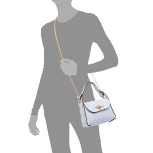 Aquileia bolso de mano mujer. Piel auténtica acabado Dollaro.