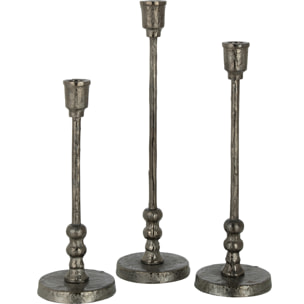 J-Line Set De Trois Chandelier Becca Aluminium Noir