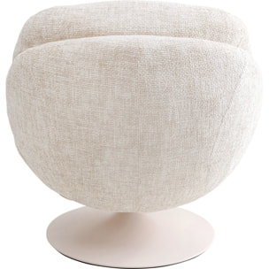 Fauteuil pivotant Cosy beige Kare Design