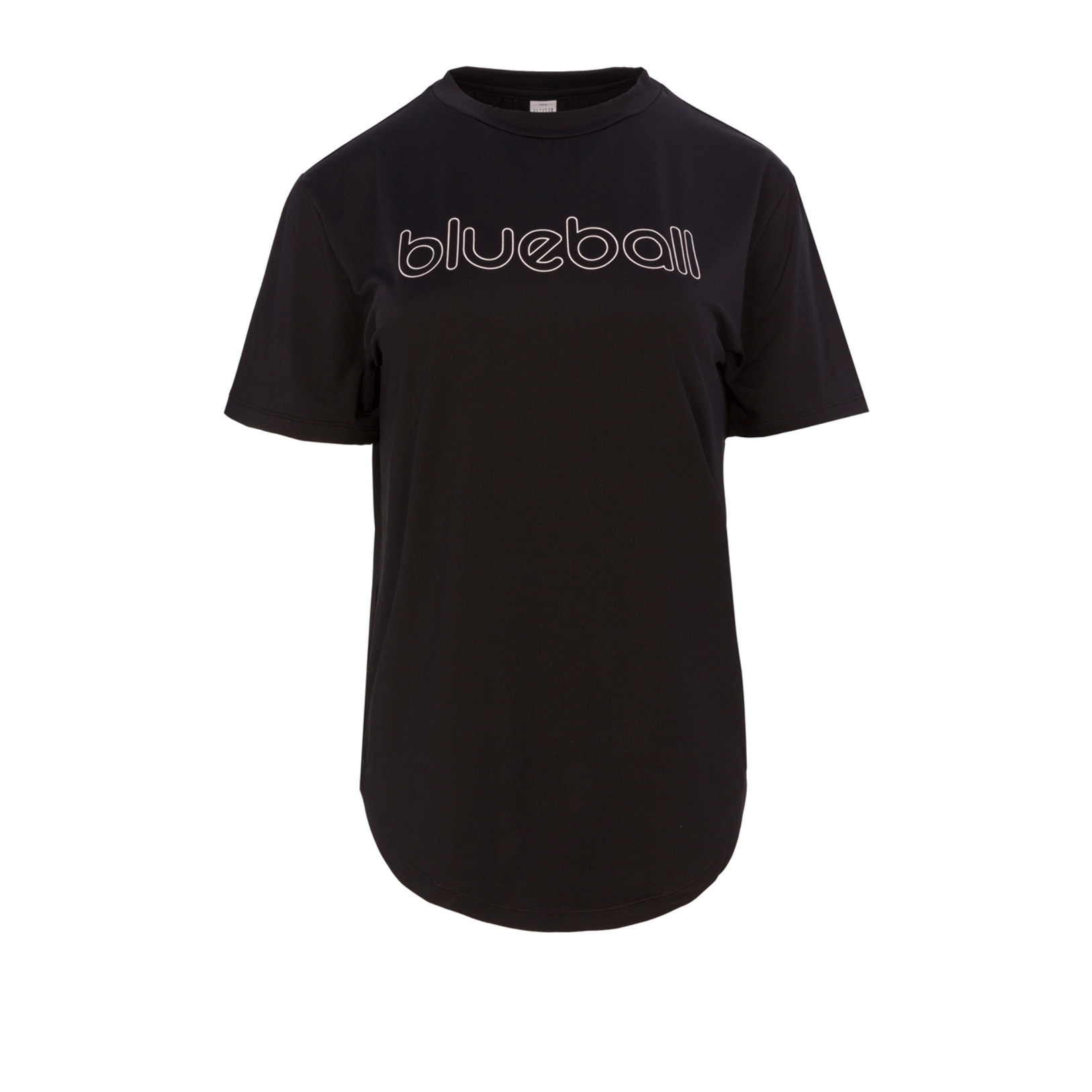 CAMISETA RUNNING PARA MUJER MANGA CORTA BLUEBALL EN NEGRO