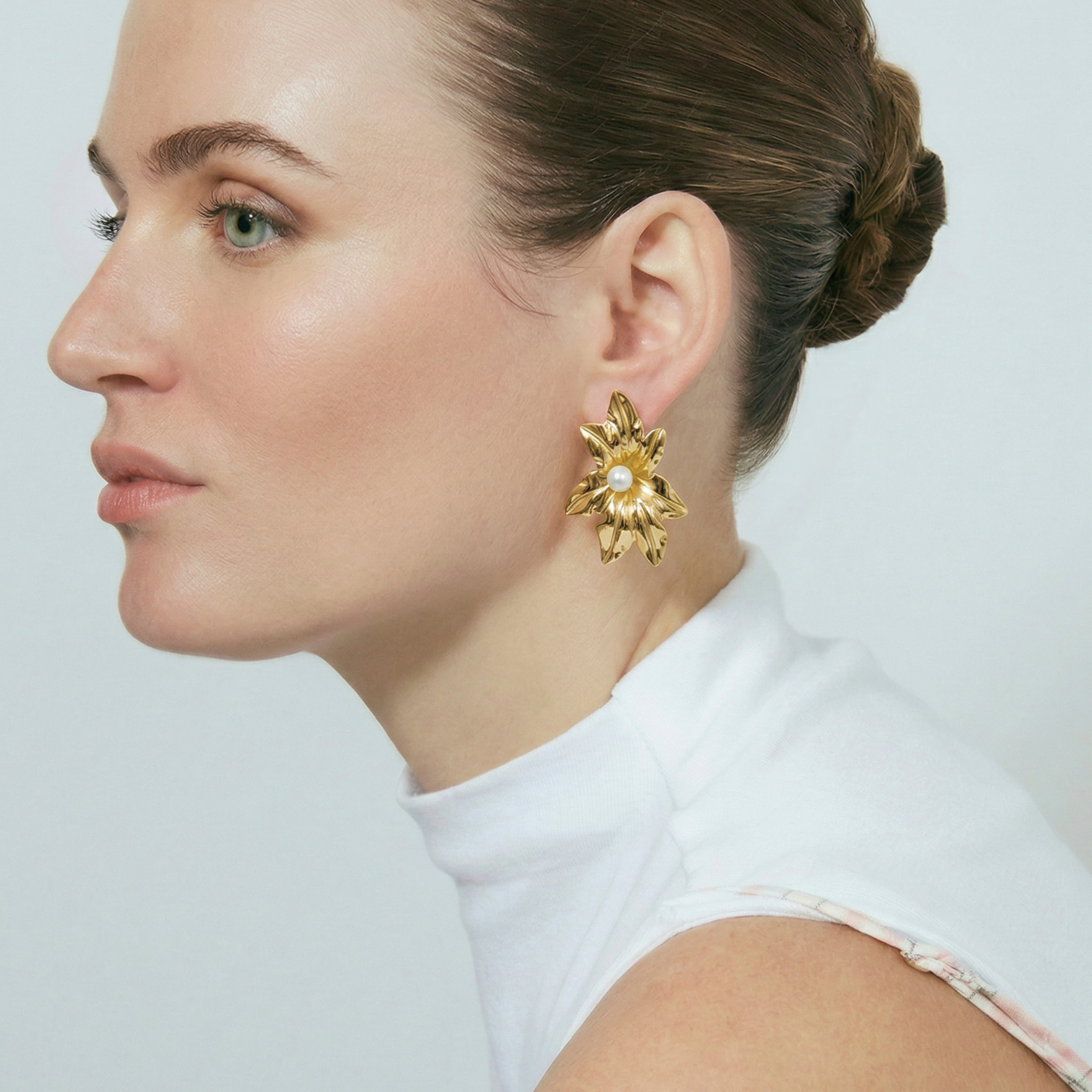 Pendientes Mife acabado oro amarillo 18k