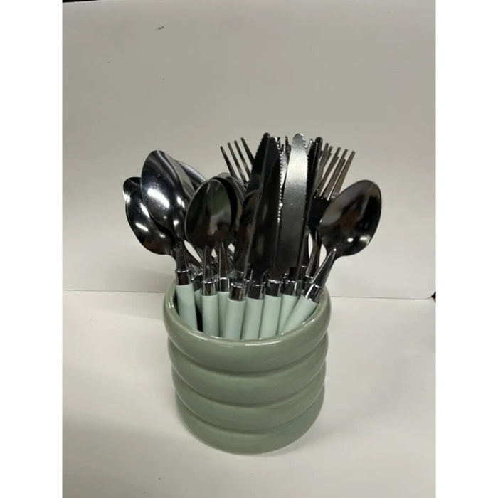 Ménagère Elsa vert