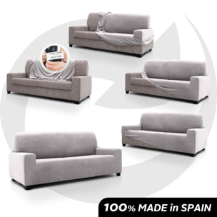 Funda de sofá TERCIOPELO ANTI MANCHAS Multi elástica modelo VERONICA