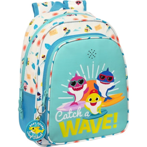Mochila infantil con musica adapt.carro baby shark "surfing"