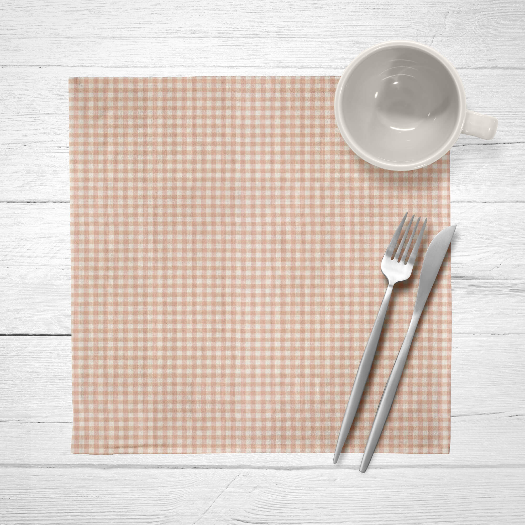 Pack de 2 serviettes Carreaux 50-11 - 45x45 cm