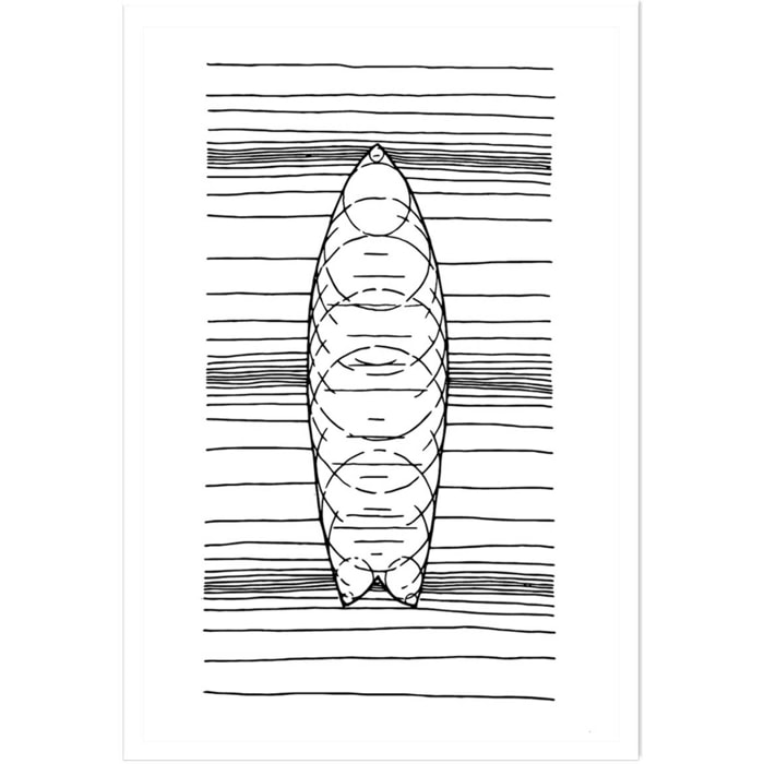 Poster surf géo Affiche seule