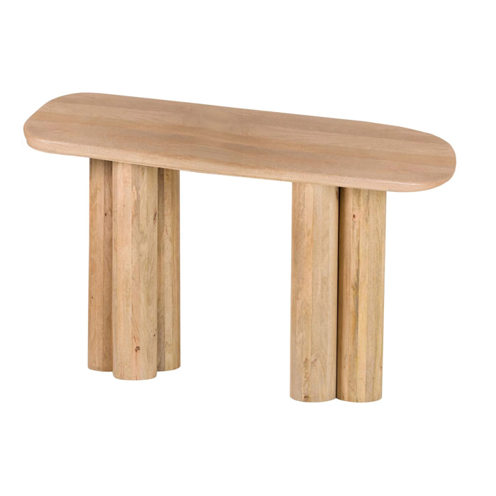 Escritorio Madera Mango Marron Felo 140x60x75 Cm