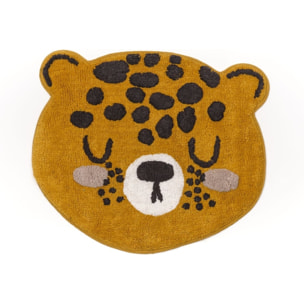 Tapis tufté animalier coton FUNNY marron