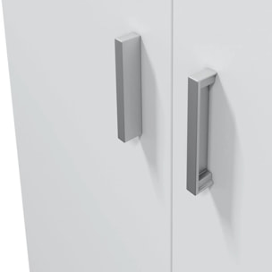 Armario de 2 puertas en blanco 73x180 cm Multiusos Blanco