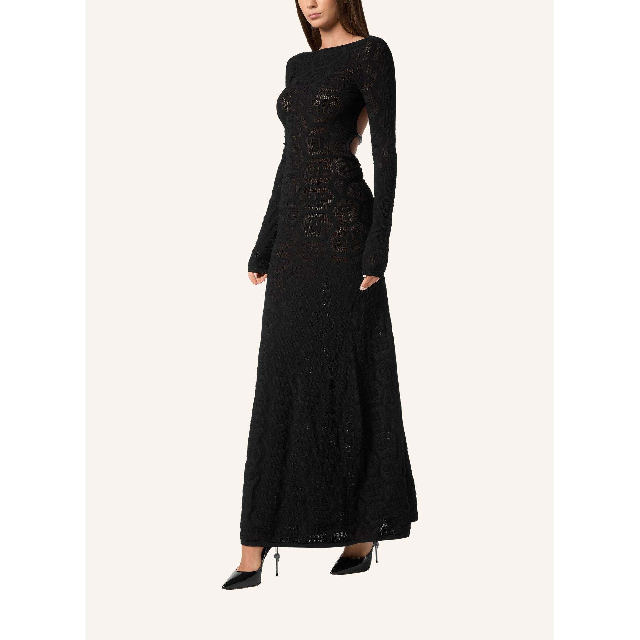 PHILIPP PLEIN Vestido largo MONOGRAM