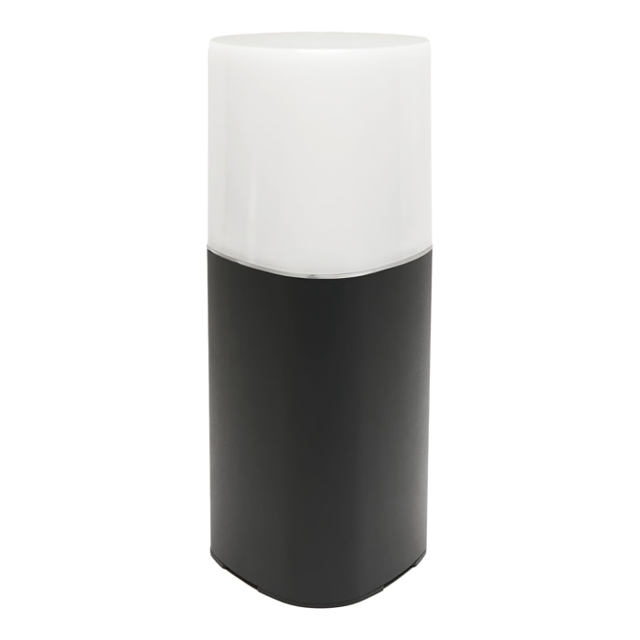 Forlight Baliza Exterior IP44 Mandela 300mm E27 15W - Iluminación Cálida y Segura para Jardines y Caminos, Diseño Aluminio Gris Urbano, Compatible con LED, Resistente a Impactos y Salpicaduras