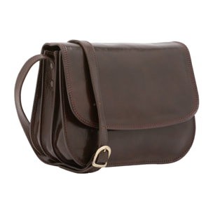 Borsa a tracolla  da donna In Vera pelle Made in Italy 27x20x12 cm