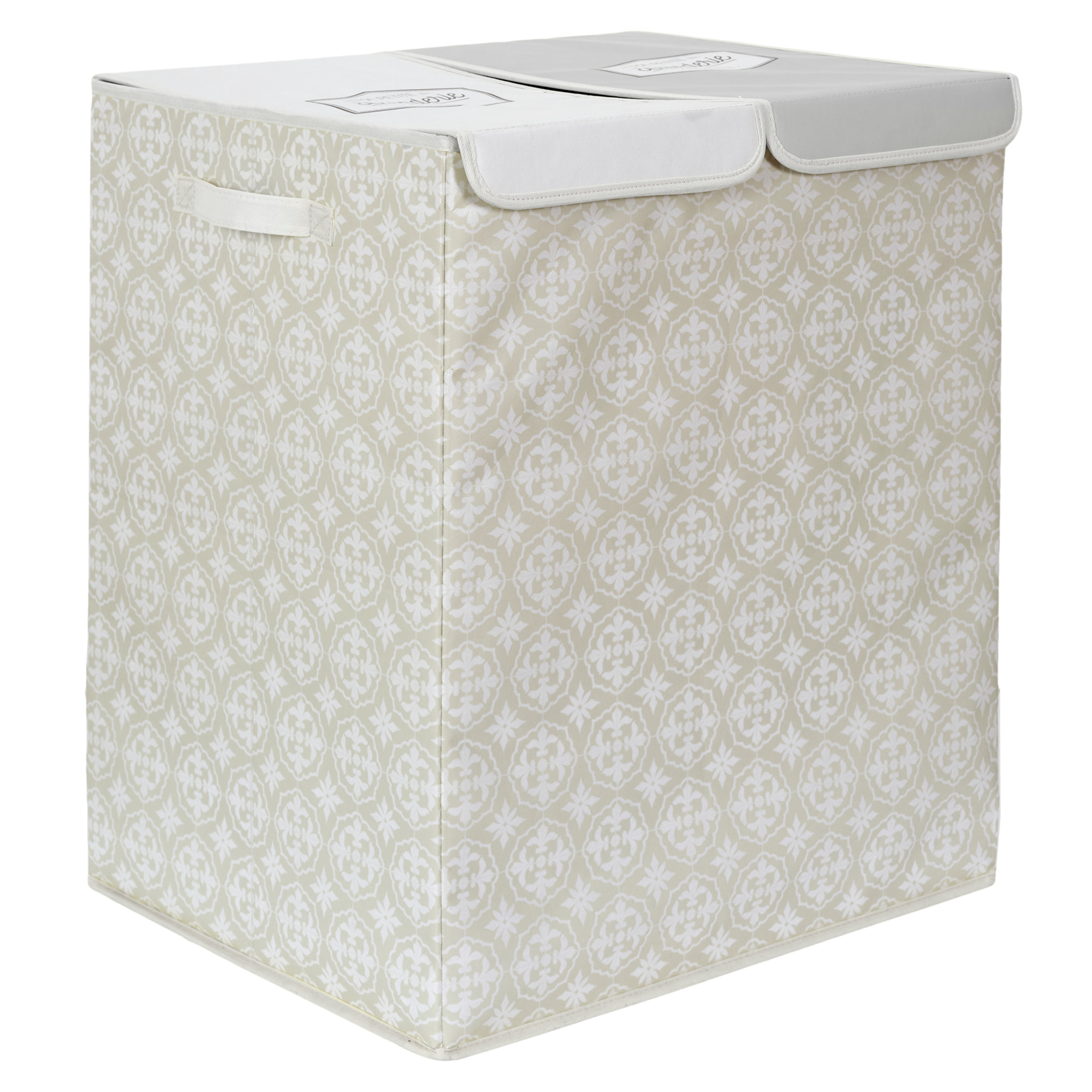 Panier A Linge Double 50x41x57cm