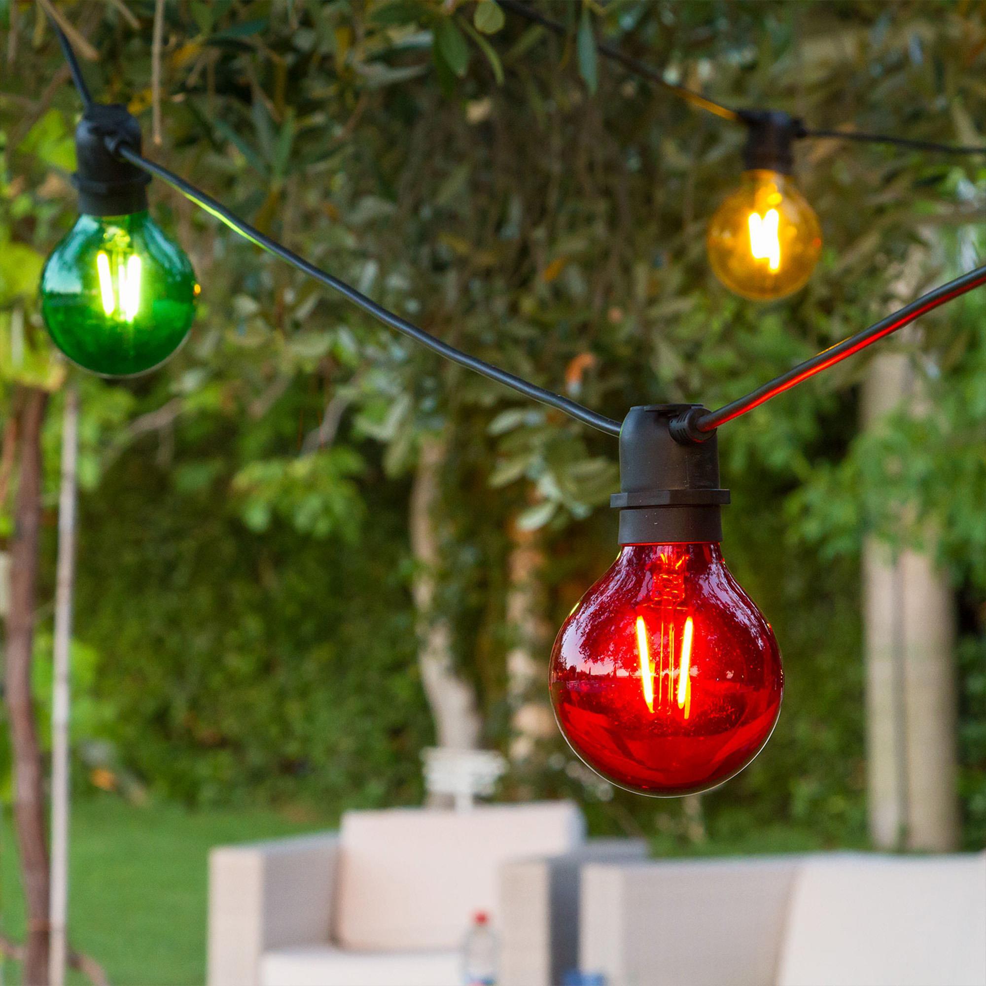 Guirnalda de luces led multicolor con temporizador y 10 bombillas