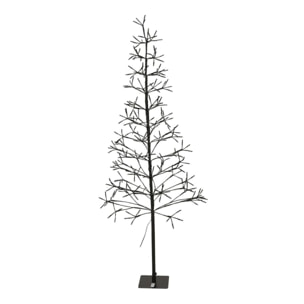 árbol de navidad en forma de a con 12 ramas con 280 luces led y una altura de 150cm