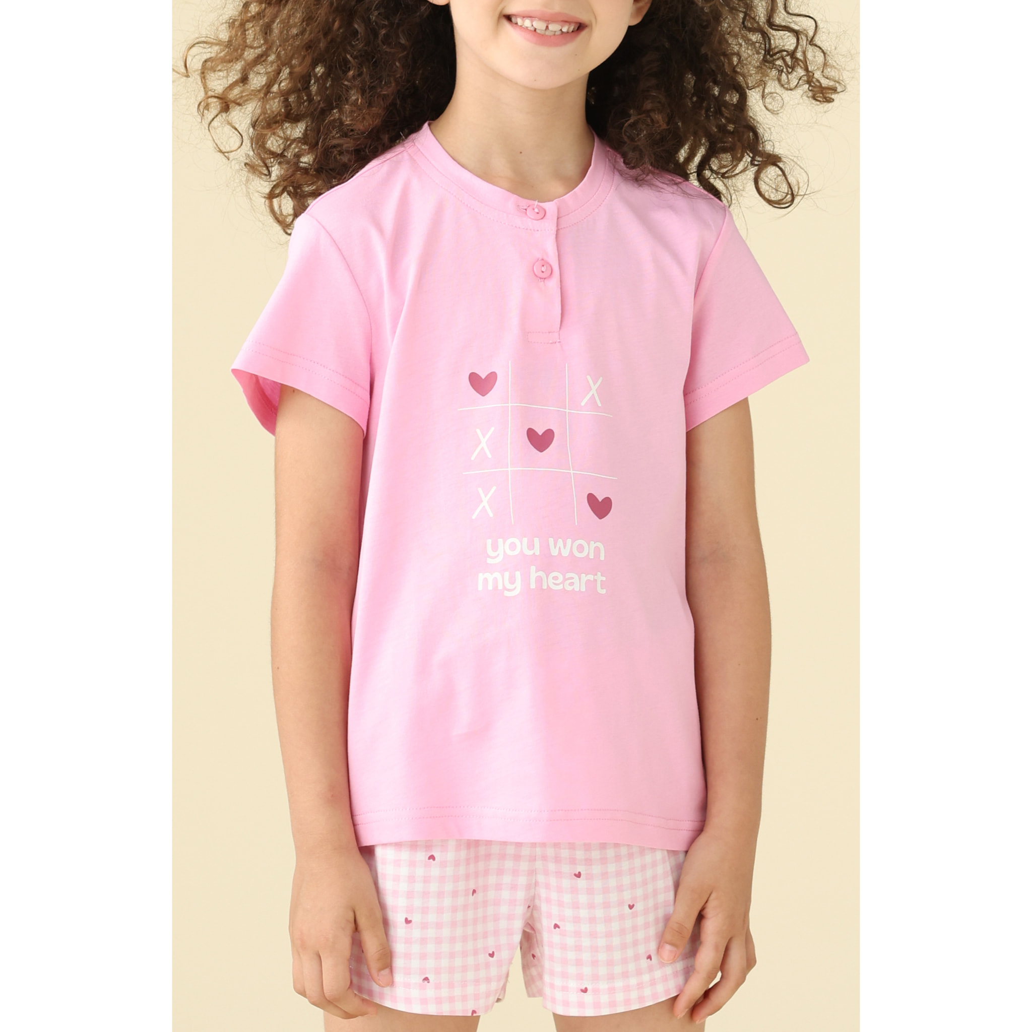 Pigiama bambina estivo in cotone. Noidinotte