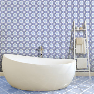 Stickers muraux - Sticker Mural Carrelage adhésif Cuisine Salle de Bain - 60 STICKERS CARRELAGES AZULEJOS KRISTIANO