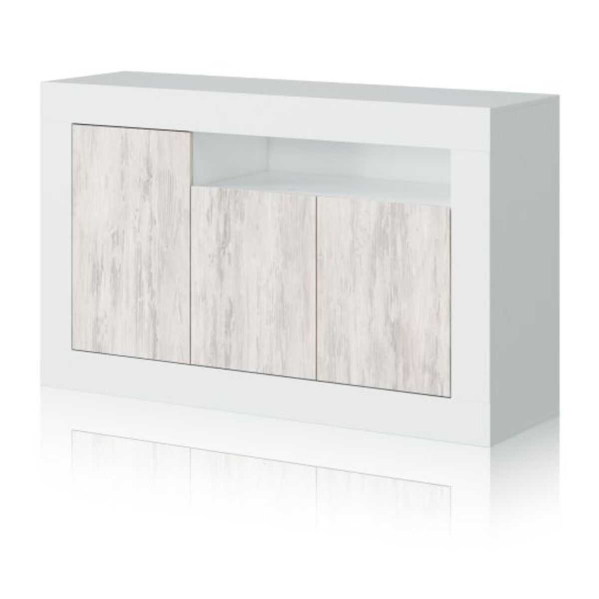 Aparador Gian Blanco Artik (Blanco Mate) – Blanco Velho