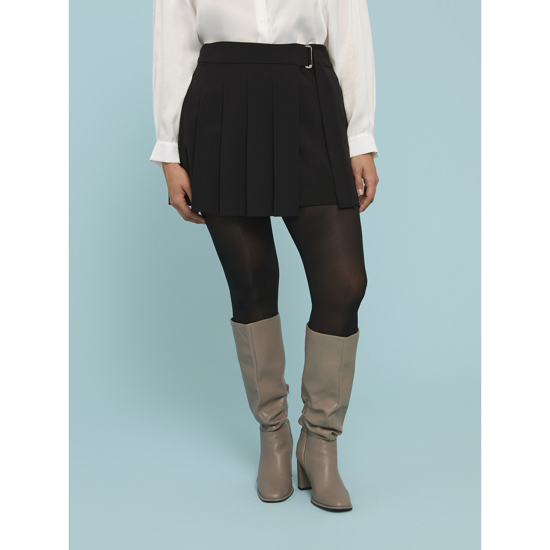 Fiorella Rubino - Minifalda plisada - Negro