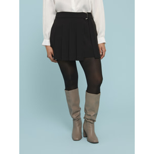 Fiorella Rubino - Minifalda plisada - Negro