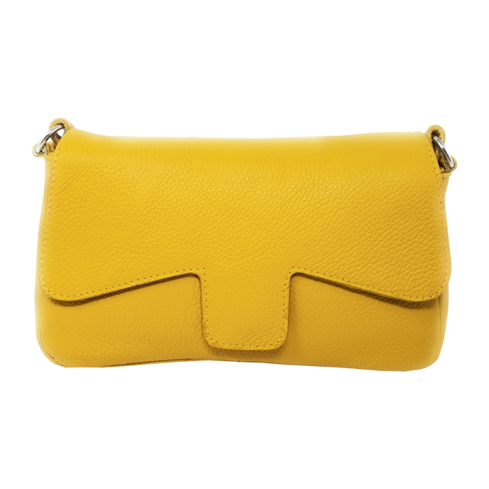 Chicca Borse Tracollina Donna in Pelle Giallo